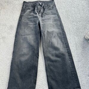 Quince cropped wide leg jeans